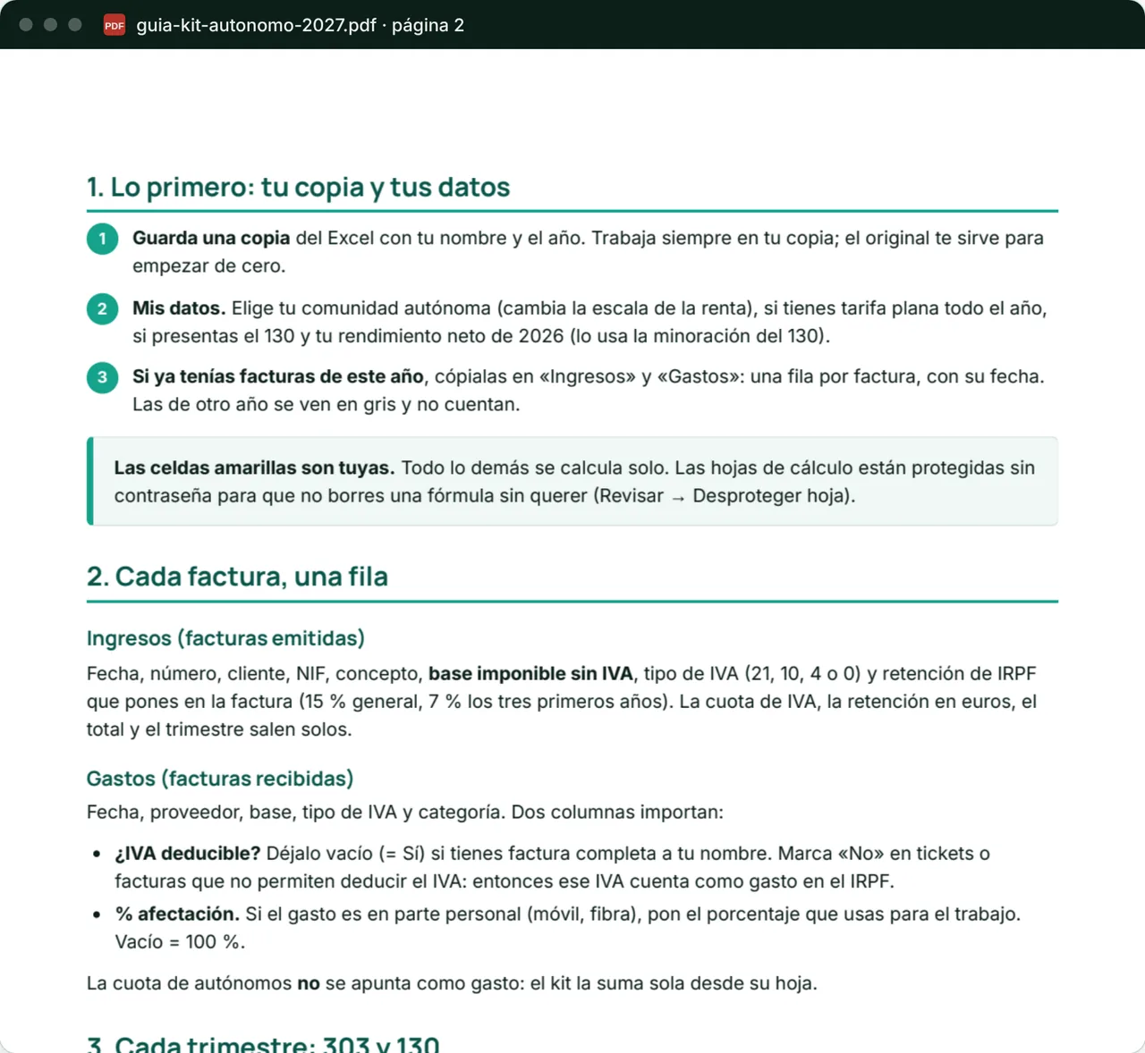 Guía de uso en PDF